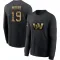 Black Men's Chris Moore Washington Commanders 2020 Salute To Service Sideline Performance Long Sleeve T-Shirt