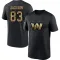 Black Men's Tyree Jackson Washington Commanders 2020 Salute To Service Performance T-Shirt