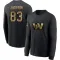 Black Men's Tyree Jackson Washington Commanders 2020 Salute To Service Sideline Performance Long Sleeve T-Shirt