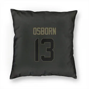 Black Washington Commanders K.J. Osborn   Service Pillow Cover (18 X 18)