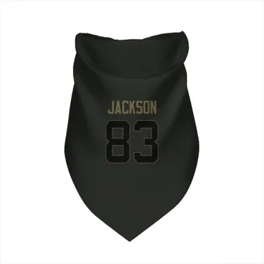 Black Washington Commanders Tyree Jackson   Service Dog & Cat Pet Bandana