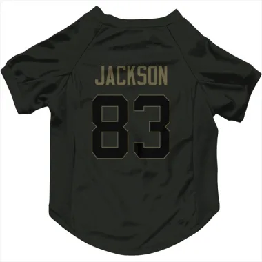 Black Washington Commanders Tyree Jackson   Service Dog & Cat Pet Jersey