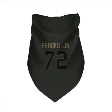 Black Washington Commanders Viliami Fehoko Jr.   Service Dog & Cat Pet Bandana