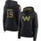 Black Women's Chris Moore Washington Commanders 2020 Salute to Service Sideline Performance Pullover Hoodie