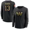 Black Women's K.J. Osborn Washington Commanders 2020 Salute To Service Sideline Performance Long Sleeve T-Shirt