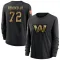 Black Women's Viliami Fehoko Jr. Washington Commanders 2020 Salute To Service Sideline Performance Long Sleeve T-Shirt