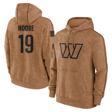 Brown Men's Chris Moore Washington Commanders 2023 Salute To Service Club Pullover Hoodie