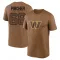 Brown Men's Max Pircher Washington Commanders 2023 Salute To Service Performance T-Shirt