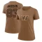 Brown Women's Tyree Jackson Washington Commanders 2023 Salute To Service Performance T-Shirt