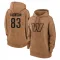 Brown Women's Tyree Jackson Washington Commanders 2023 Salute To Service Pullover Hoodie