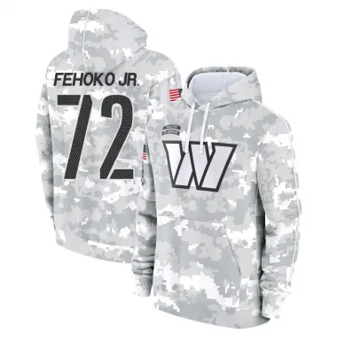 Camo Men's Viliami Fehoko Jr. Washington Commanders Arctic 2024 Salute to Service Club Fleece Pullover Hoodie