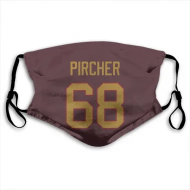 Gold Washington Commanders Max Pircher  Burgundy  Face Mask