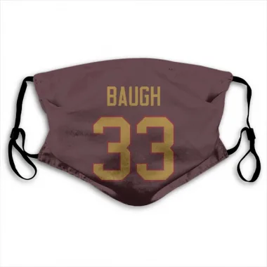 Gold Washington Commanders Sammy Baugh  Burgundy  Face Mask