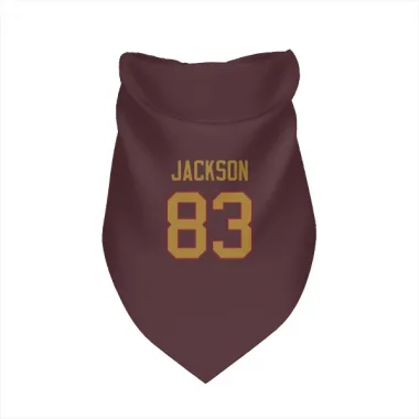 Gold Washington Commanders Tyree Jackson  Burgundy  Dog & Cat Pet Bandana