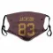 Gold Washington Commanders Tyree Jackson  Burgundy  Face Mask