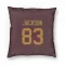 Gold Washington Commanders Tyree Jackson  Burgundy  Pillow Cover (18 X 18)