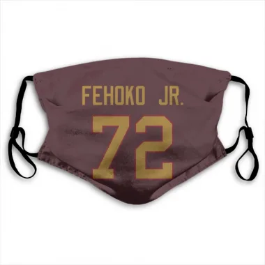 Gold Washington Commanders Viliami Fehoko Jr.  Burgundy  Face Mask