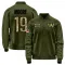 Olive Men's Chris Moore Washington Commanders Salute to Service Sideline Performance Jacket