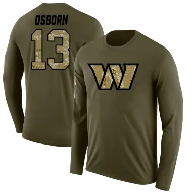 Olive Men's K.J. Osborn Washington Commanders Salute to Service Sideline Long Sleeve T-Shirt