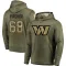 Olive Men's Max Pircher Washington Commanders Salute to Service Pullover Hoodie