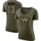 Olive Women's K.J. Osborn Washington Commanders Salute to Service Scoop Neck T-Shirt