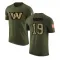 Olive Youth Chris Moore Washington Commanders Salute to Service T-Shirt