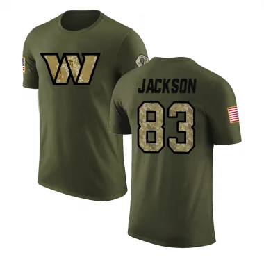 Olive Youth Tyree Jackson Washington Commanders Salute to Service T-Shirt