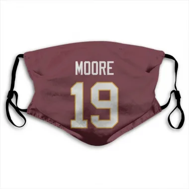 Washington Commanders Chris Moore  Burgundy Face Mask