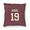 Washington Commanders Chris Moore  Burgundy Pillow Cover (18 X 18)