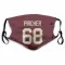 Washington Commanders Max Pircher  Burgundy Face Mask