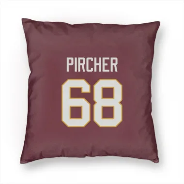 Washington Commanders Max Pircher  Burgundy Pillow Cover (18 X 18)