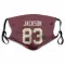 Washington Commanders Tyree Jackson  Burgundy Face Mask