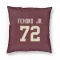 Washington Commanders Viliami Fehoko Jr.  Burgundy Pillow Cover (18 X 18)