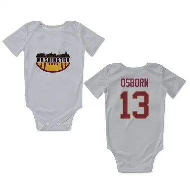 White Washington Commanders K.J. Osborn   Newborn & Infant Bodysuit