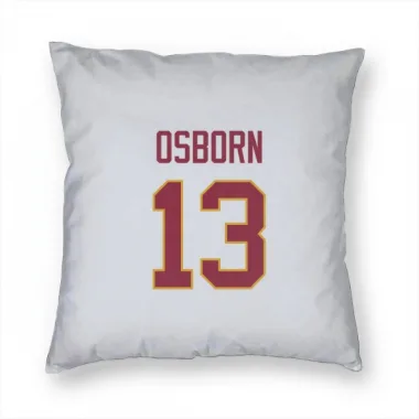 White Washington Commanders K.J. Osborn   Pillow Cover (18 X 18)