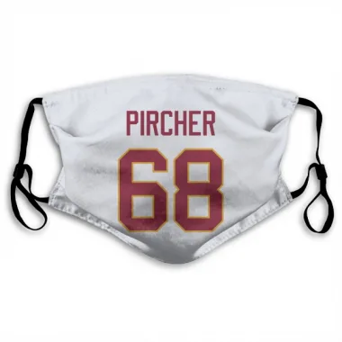 White Washington Commanders Max Pircher   Face Mask