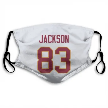 White Washington Commanders Tyree Jackson   Face Mask