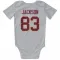 White Washington Commanders Tyree Jackson   Newborn & Infant Bodysuit